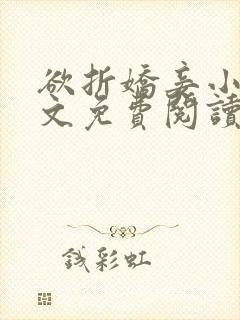 欲折娇妾小说全文免费阅读封面