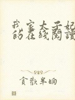 我家太子妃超凶的在线阅读全文