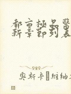 都市极品医神最新章节列表免费