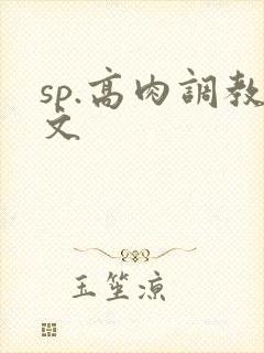 sp.高肉调教文封面
