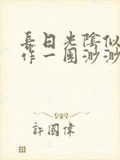 长日光阴似箭乱作一团渺渺琦蓝封面