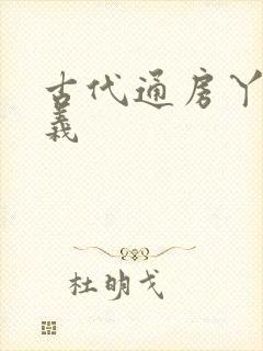 古代通房丫鬟意义封面