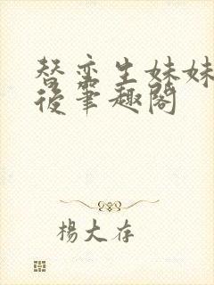 替孪生妹妹侍寝后笔趣阁封面