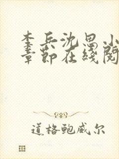 李兵沈思小说全章节在线阅读