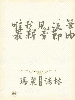 唯我风流笔趣阁最新章节内容封面