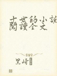 十世的小说在线阅读全文封面