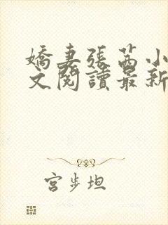 娇妻张茜小说全文阅读最新章节更新