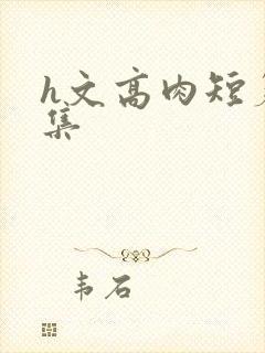 h文高肉短篇合集