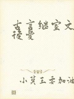 古言继室文先婚后爱封面