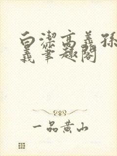 白洁高义孙倩高义笔趣阁封面