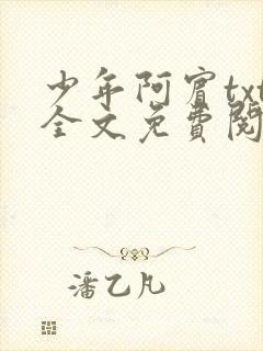 少年阿宾txt全文免费阅读小说