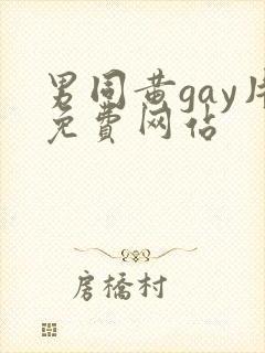 男同黄gay片免费网站