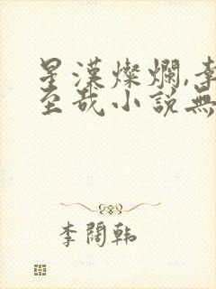 星汉灿烂,幸甚至哉小说无删减封面