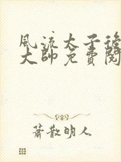 风流太子后宫萧大帅免费阅读