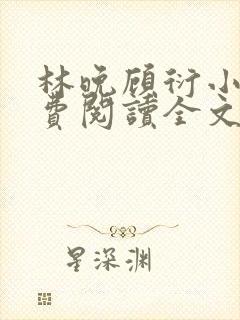 林晚顾衍小说免费阅读全文最新章节