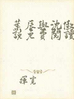 叶辰与沈傲雪小说免费阅读无弹窗