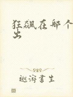 狂飙在哪个台播出