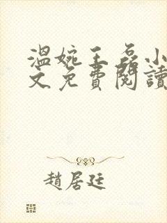 温婉王磊小说全文免费阅读无弹窗