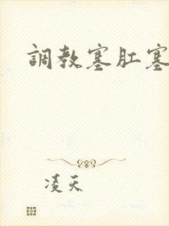 调教塞肛塞小说