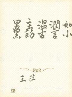 男主温润如玉腹黑的古言小说