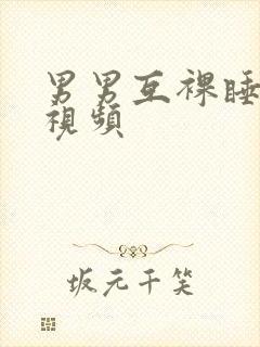 男男互裸睡啪的视频