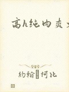 高h纯肉爽文