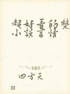 超好看的双男主小说言情