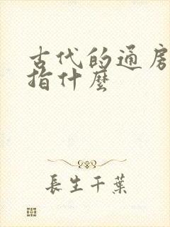 古代的通房丫鬟指什么