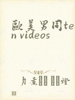 欧美男同teen videos