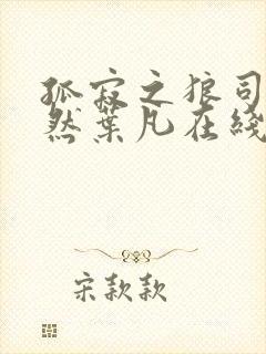 孤寂之狼司空嫣然叶凡在线观看封面