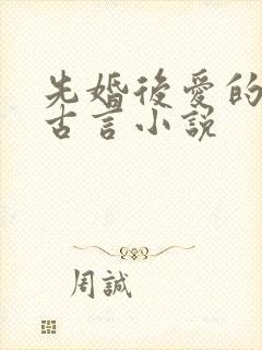 先婚后爱的穿越古言小说