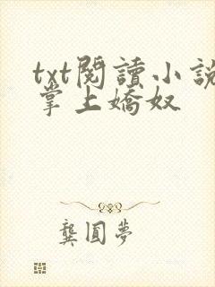 txt阅读小说掌上娇奴