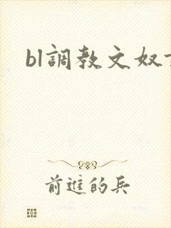 bl调教文奴隶