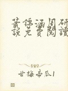 萧锦涵周研之小说免费阅读最新章节封面