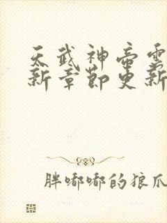 天武神帝云尘最新章节更新