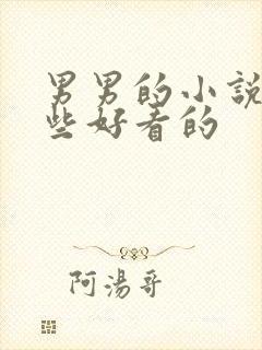 男男的小说有哪些好看的封面