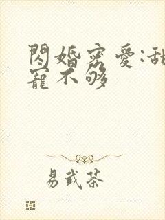 闪婚密爱:甜妻宠不够