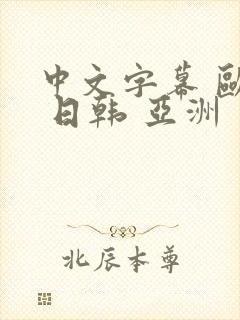 中文字幕 欧美 日韩 亚洲封面