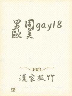 男同gay18欧美