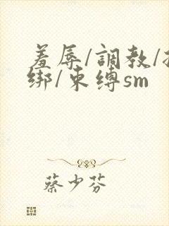 羞辱/调教/捆绑/束缚sm封面