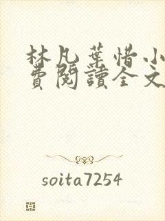 林凡叶惜小说免费阅读全文无弹窗