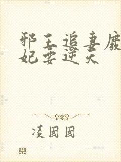 邪王追妻废材狂妃要逆天