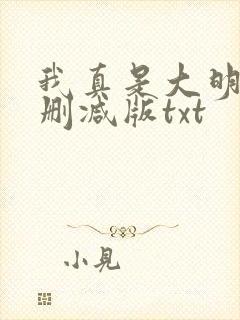 我真是大明星未删减版txt封面