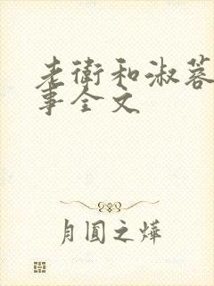 老卫和淑蓉的故事全文封面