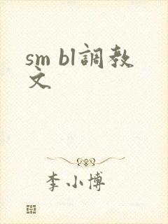 sm bl调教文