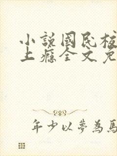 小说国民校草宠上瘾全文免费阅读