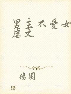 男主不爱女主的虐文封面