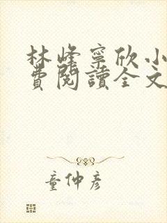 林峰宁欣小说免费阅读全文最新章节笔趣阁