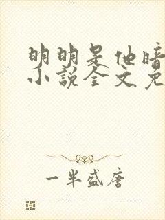 明明是他暗恋我小说全文免费阅读