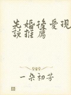 先婚后爱现言小说推荐